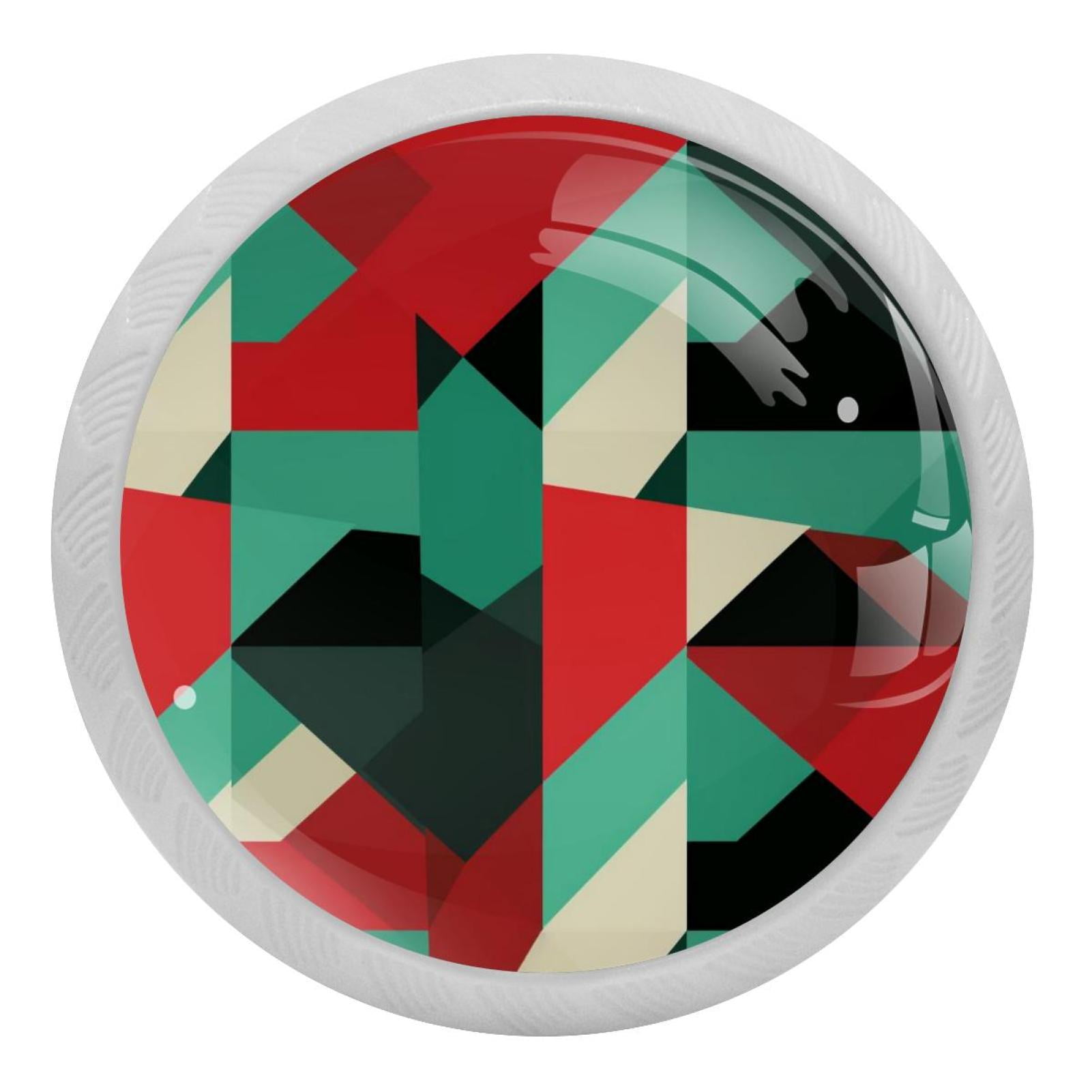 Pakistan Fluorescent Drawer Pulls with Screws Round 4Pack Glowin