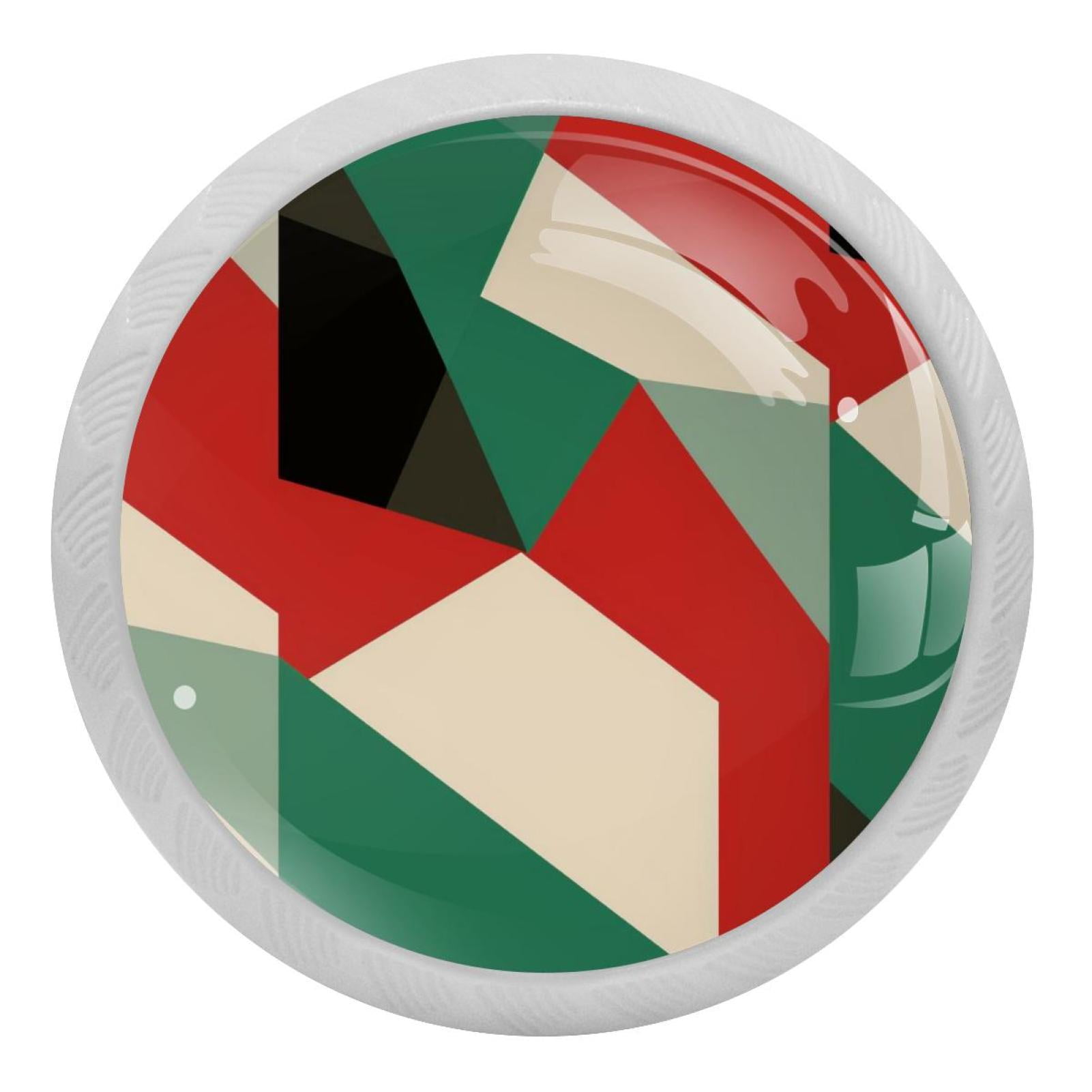 Pakistan Fluorescent Drawer Pulls with Screws Round Knobs, 4Pack