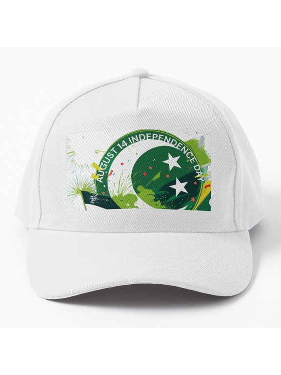 Pakistan Independence Day Baseball Cap, August 14 National Celebration Graphic Design, Classic Hat