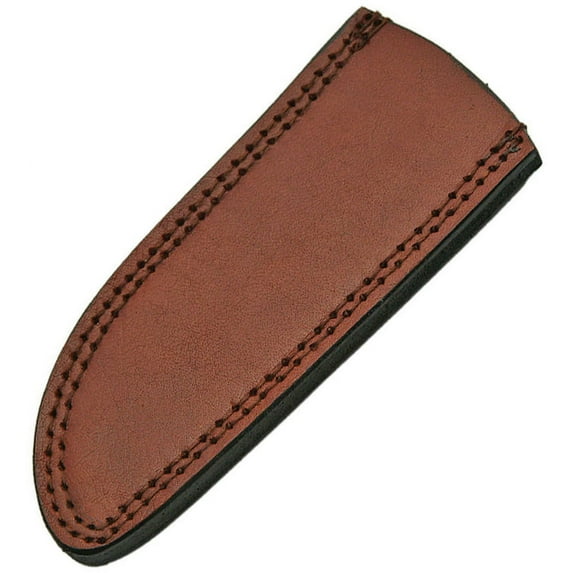 SZCO 7" Leather Drop Point Knife Sheath – Top Grain Brown Leather with Belt Loop – Fits 5.75" to 6.5" Fixed Blades