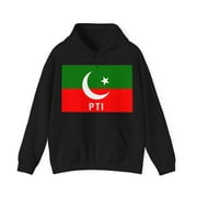 Pakistan PTI Party Flag Graphic Hoodie Sweatshirt, Sizes S-5XL