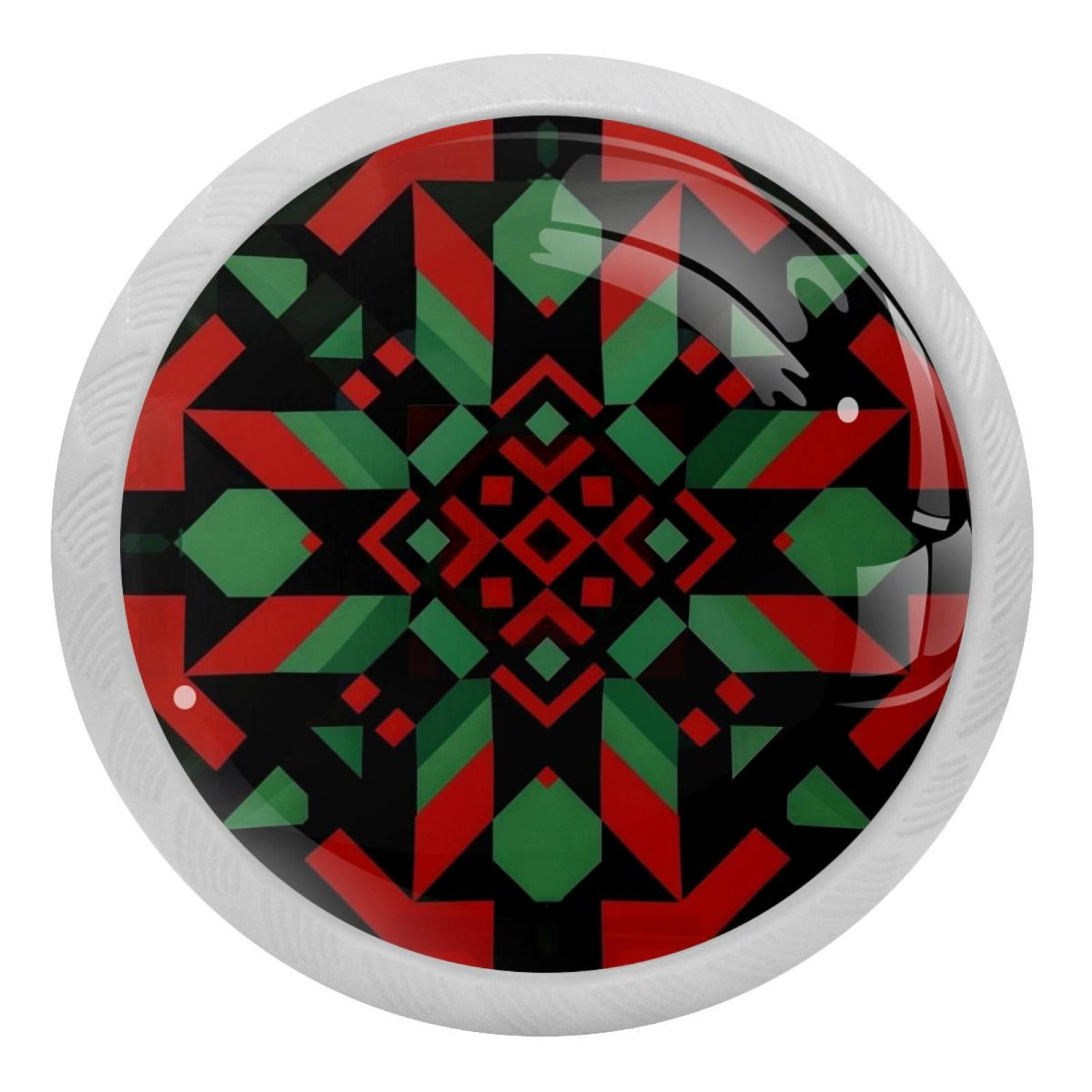 Pakistan Round GlowintheDark Knobs with Screws 4 Pack