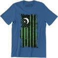 thumbnail image 1 of Pakistan Support USA America Flag Crew Neck For Men Kashmir T-Shirt, 1 of 4