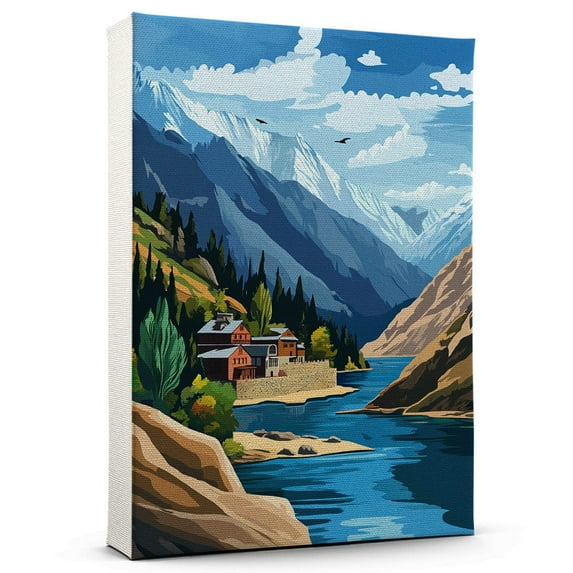 Pakistan Vintage Travel Canvass, Pakistan country Canvas Wall Art, Pakistan Canvas Wall Art, Pakistan country Wall Art Picture Print Decor - 105AZ1056