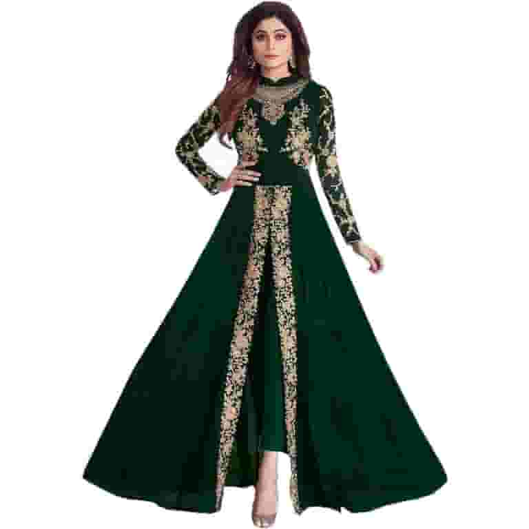Pakistani Designer Anarkali Gown Dress Party Wear Indian Salwar Kameez Suits ( Green, L - 42 ) - Walmart.com Pakistani Designer Anarkali Gown Dress Party Wear Indian Salwar Kameez Suits ( Green, L - 42 ) - Walmart.com