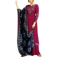 thumbnail image 1 of Pakistani Indian Designer Ready to Wear Cotton Straight Salwar Kameez Plazzo Dress ( Pink, XS - 36 ), 1 of 5