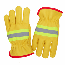 Paknada 1 Pair Sheepskin Leather Work Gloves, Heavy Duty Soft Grip, Durable Hand Protection for Construction and Gardening