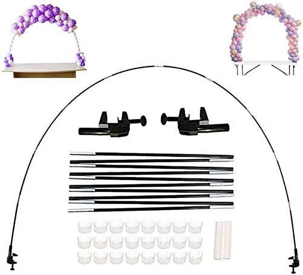 Pakoula Balloon Arch Kit Plastic Balloon Column Stands with Bases,Balloon Arch Stand Adjustable For Different Table Sizes Birthday, Wedding, Christmas, Graduation,And Welcome Home Party Decorations (b