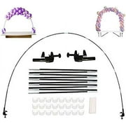 Pakoula Balloon Arch Kit Plastic Balloon Column Stands with Bases,Balloon Arch Stand Adjustable For Different Table Sizes Birthday, Wedding, Christmas, Graduation,And Welcome Home Party Decorations (b