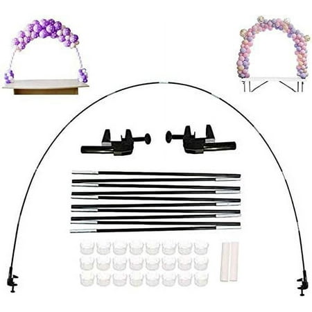 Pakoula Balloon Arch Kit Plastic Balloon Column Stands with Bases,Balloon Arch Stand Adjustable For Different Table Sizes Birthday, Wedding, Christmas, Graduation,And Welcome Home Party Decorations (b