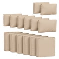 thumbnail image 1 of Pakunoda 14 Pcs Patio Outdoor Cushion Covers Replacement Slipcovers with Zipper Non-Slip for Garden Furniture Sofa Chair 3 Size Protector, Cover Only, Sand, 1 of 6