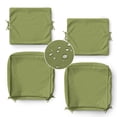 thumbnail image 1 of Pakunoda 19" x 19" Patio Furniture Cushion Covers, 2 Set of Waterproof Outdoor Deep Seat Cushion Replacement Slipcovers, Outdoor Cushion Covers with Zipper for Patio Furniture, Light Green, 1 of 7