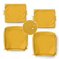 thumbnail image 1 of Pakunoda 19" x 19" Patio Furniture Cushion Covers, 2 Set of Waterproof Outdoor Deep Seat Cushion Replacement Slipcovers, Outdoor Cushion Covers with Zipper for Patio Furniture, Yellow, 1 of 7