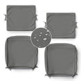 thumbnail image 1 of Pakunoda 19" x 19" Patio Furniture Cushion Covers, 2 Set of Waterproof Outdoor Deep Seat Cushion Replacement Slipcovers, Outdoor Cushion Covers with Zipper for Patio Furniture, Light Grey, 1 of 7