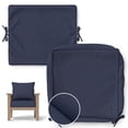 thumbnail image 1 of Pakunoda 19" x 19" Patio Furniture Cushion Covers, Waterproof Outdoor Deep Seat Cushion Replacement Slipcovers, Outdoor Cushion Covers with Zipper for Patio Furniture, Navy Blue, 1 of 6
