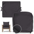 thumbnail image 1 of Pakunoda 19" x 19" Patio Furniture Cushion Covers, Waterproof Outdoor Deep Seat Cushion Replacement Slipcovers, Outdoor Cushion Covers with Zipper for Patio Furniture, Grey, 1 of 7