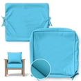 thumbnail image 1 of Pakunoda 22" X 22" Patio Furniture Cushion Covers, Waterproof Outdoor Deep Seat Cushion Replacement Slipcovers, Outdoor Cushion Covers with Zipper for Patio Furniture, Lake Blue, 1 of 7