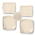 thumbnail image 1 of Pakunoda 22" X 24" Patio Furniture Cushion Covers, 2 Set of Waterproof Outdoor Deep Seat Cushion Replacement Slipcovers, Outdoor Cushion Covers with Zipper for Patio Furniture, Cream, 1 of 7