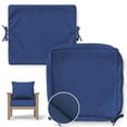 thumbnail image 1 of Pakunoda 24" X 24" Patio Furniture Cushion Covers, Waterproof Outdoor Deep Seat Cushion Replacement Slipcovers, Outdoor Cushion Covers with Zipper for Patio Furniture, Blue, 1 of 7