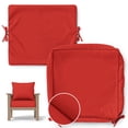 thumbnail image 1 of Pakunoda 24" X 24" Patio Furniture Cushion Covers, Waterproof Outdoor Deep Seat Cushion Replacement Slipcovers, Outdoor Cushion Covers with Zipper for Patio Furniture, Red, 1 of 7