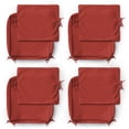 thumbnail image 1 of Pakunoda 4 Set of Waterproof Outdoor Deep Seat Cushion Replacement Slipcovers, 19" x 19" Patio Furniture Cushion Covers, Outdoor Cushion Covers with Zipper for Patio Furniture, Terrared, 1 of 7
