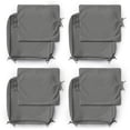 thumbnail image 1 of Pakunoda 4 Set of Waterproof Outdoor Deep Seat Cushion Replacement Slipcovers, 22" X 24" Patio Furniture Cushion Covers, Outdoor Cushion Covers with Zipper for Patio Furniture, Light Grey, 1 of 7