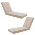thumbnail image 1 of Pakunoda Chaise Lounge Cushions Set of 2, 72" x 21" x 4" Outdoor High-Density Foam Patio Furniture Lounger Replacement Cushions with Zipper Ties Water-Resistant for Pool, Sand, 1 of 7