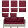 thumbnail image 1 of Pakunoda Non-Slip Latex Dot Fade Resistant Couch Cover Couch Cover set of 8, (Burgundy, Cover Only), 1 of 6