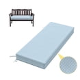 thumbnail image 1 of Kimunuk Outdoor Bench Cushions 45 x 18 x 3.5 Inch, High Density Foam Bench Seat Cushion, Porch Swing Cushion with Non-Slip Removable Cover, Sky Blue, 1 of 7
