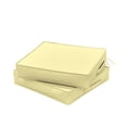 thumbnail image 1 of Pakunoda Outdoor Chair Cushions 17 X 16 X 3 Inch, 2-Piece Patio Seat Pad Cushions, Waterproof Outdoor Seat Cushions Square Corner with Handle and Ties, Light Yellow, 1 of 7