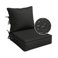 thumbnail image 1 of Pakunoda Outdoor Deep Seat Cushion Set for Patio Furniture, Waterproof & Fade Resistant, 19" L X 19" W X 4" H, Black, 1 of 6