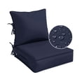 thumbnail image 1 of Kimunuk Outdoor Deep Seat Cushion Set for Patio Furniture, Waterproof & Fade Resistant, 19" L X 19" W X 4" H, Navy Blue, 1 of 6