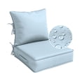 thumbnail image 1 of Kimunuk Outdoor Deep Seat Cushion Set for Patio Furniture, Waterproof & Fade Resistant, 24" L X 24" W X 5" H, Sky Blue, 1 of 6