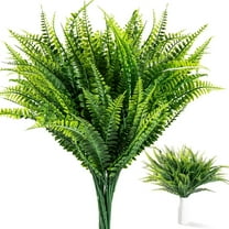 Pakyozj 1 PCS Fake Fern - Artificial Ferns for Outdoors Faux Ferns for Outdoor Planter Large Outdoor Patio Decor Boston Fern Artificial Plants Faux Greenery Outdoor Porch Decor