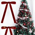 thumbnail image 1 of Pakyozj 30pcs Velvet Bows for Christmas Tree Decorations,Twist tie Bows,Vintage Christmas Bow Decor,premade Bow for Gift Wrapping,Table,Garland,Fireplace Decor, 1 of 7