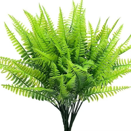 Pakyozj Artificial Ferns for Outdoors Fake Fern Plants Faux Boston Fern Plant for Room Home Garden Decor