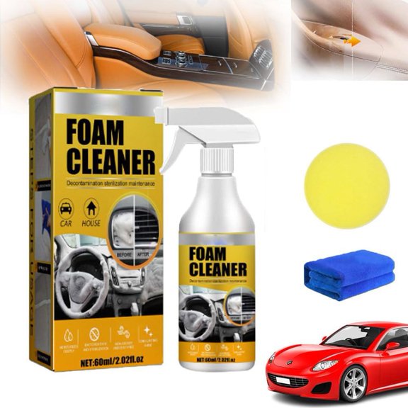 Pakyozj Multi-Purpose Foam Cleaner,All Around Master Foam Cleaner, Car Interior Foam Cleaner, Car seat Foam Cleaner Spray,Car Interior Foam Refinisher Cleaner,Car seat Stain Remover