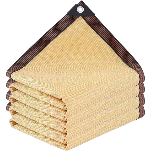 Pakyozj Shade Cloth - Pergola Sun Shade 90% Outdoor Shade Fabric with Grommets for Pergola Cover Patio Deck Garden Porch