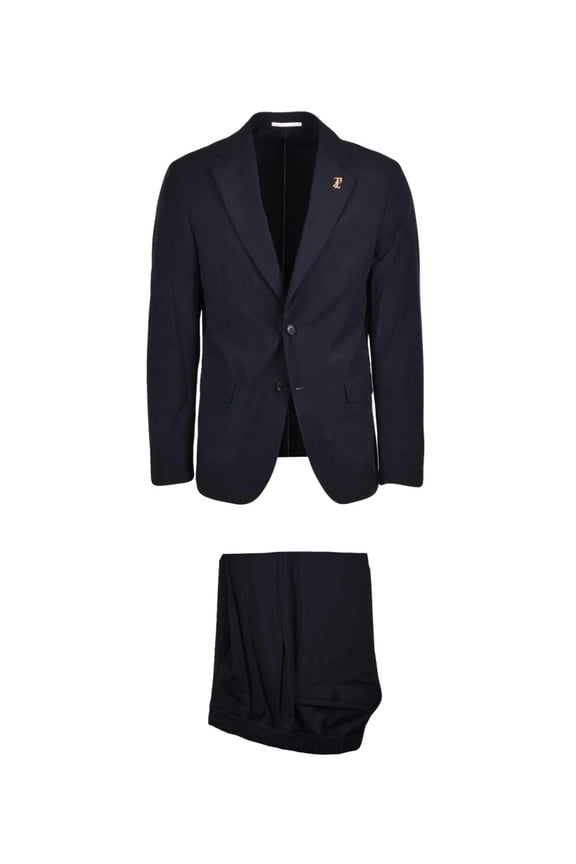 Black Nylon Stretch Men Suit (Men's)