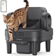 thumbnail image 1 of PalNests Automatic Cat Litter Box Self-Cleaning with Safety Protection, Liners, Front Entry Step Included, Dark Gray, 1 of 10