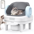 thumbnail image 1 of PalNests Self Cleaning Litter Box, Smart Automatic Cat Litter Box with WiFi App Control, 2.2-17.6 lbs, Blue, 1 of 9