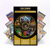PalPacks Golden Pokemon Trading Card Mystery Box | Graded 8+ Card | Sealed Booster Pack | 25+ Cards
