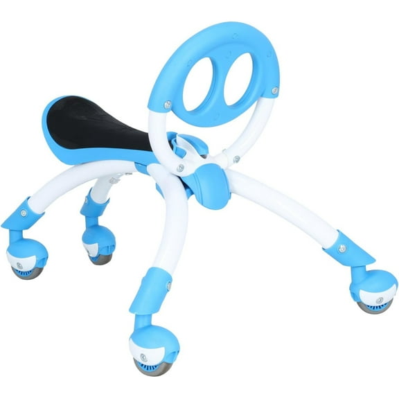 PalPlay Unisex Push & Pedal Ride-On Rubber Plastic Metal Blue