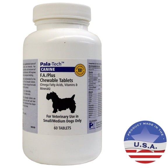 Pala-Tech Canine F.A./Plus for Small & Medium Dogs, 60 Ct