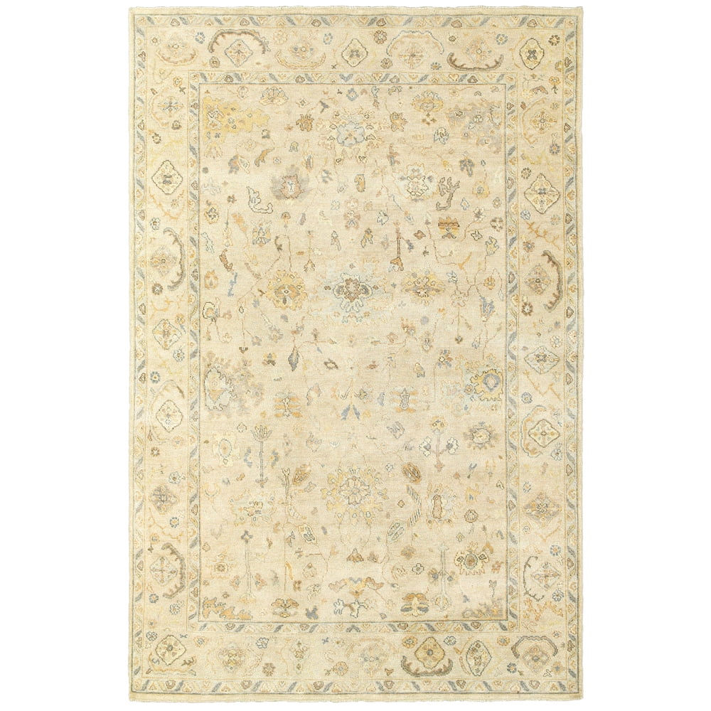 Gray Hand-knotted Wool 9' x 12' Oriental Rug