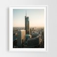 thumbnail image 1 of Palace of Culture and Science Views 07 - Warsaw Mazowieckie Poland Photography Cityscape Architecture Skyline Travel Poster Scenic White Framed Wall Art Print 6 x 8 inches, 1 of 3