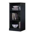 thumbnail image 1 of Palace Imports 100% Solid Wood 3-Shelf Bookcase with Adjustable Shelves, Black, 1 of 5