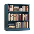 thumbnail image 1 of Palace Imports 100% Solid Wood 3-Shelf Bookcase with Adjustable Shelves, Teal Blue, 1 of 2