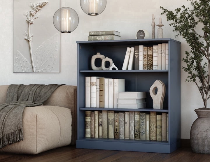 Palace Imports 100% Solid Wood 3-shelf Bookcase with Adjustable Shelves, White