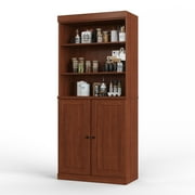 Palace Imports 100% Solid Wood 32 Pantry Cabinet, Solid Wood Doors, Mocha